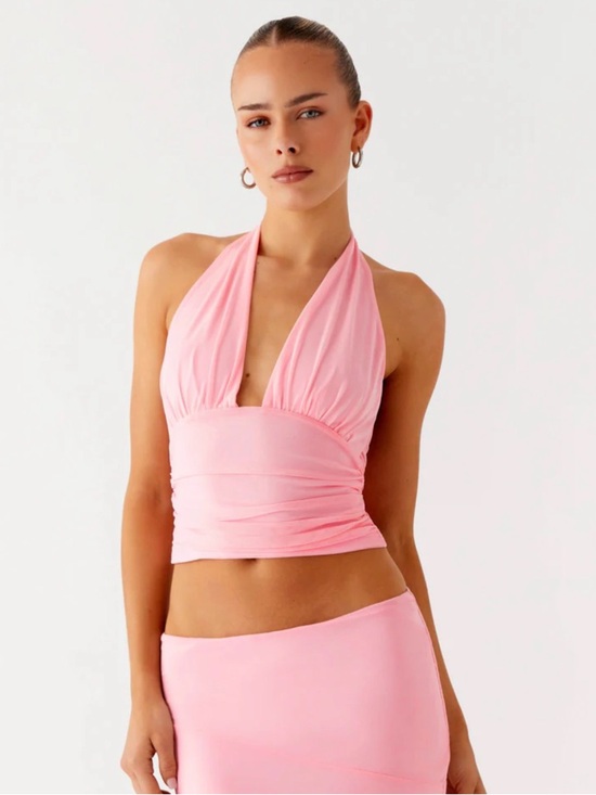 Peppermayo Tops - Peppermayo Baby Pink Halter Top